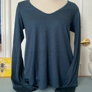 3/$30 - Wilfred Aritzia Deep V neck Long Sleeve Shirt- Medium